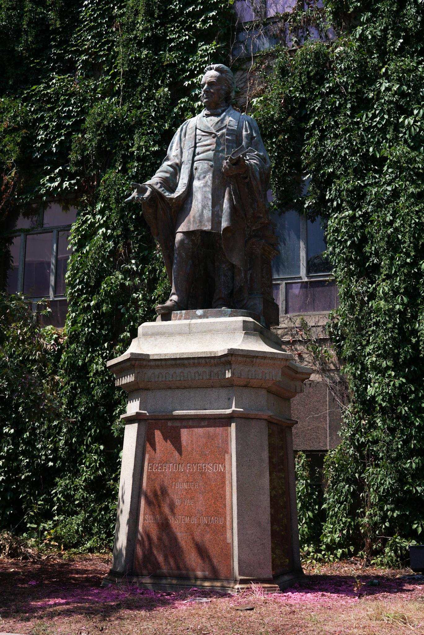 Egerton Ryerson statue, journal of wild culture