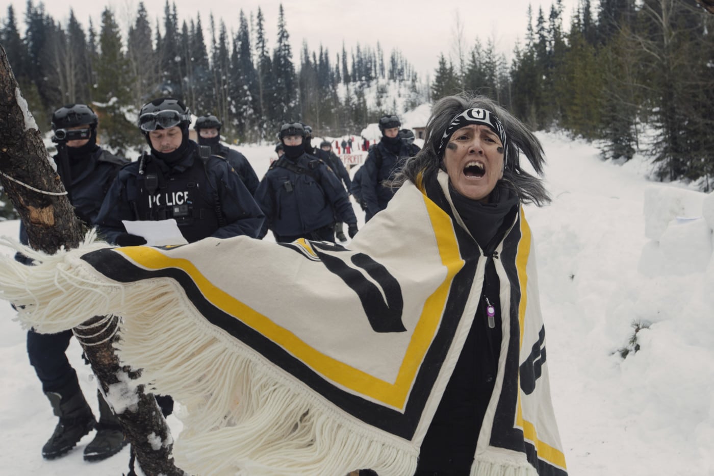 Freda-Huson-arrest-Unistoten-camp