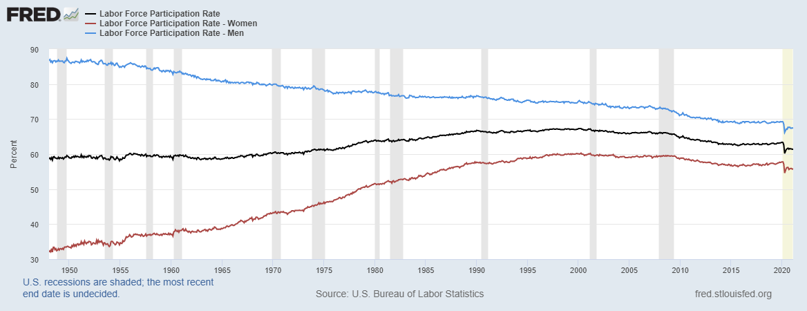 Labor Force Participation Rate, journal of wild culture ©2021