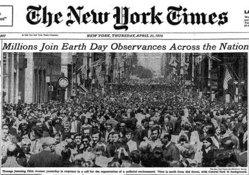 Earth Day 1970, journal of wild culture, ©2019