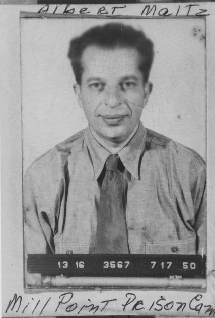 Albert Maltz mugshot, Hollywood Blacklist, journal of wildculture.com