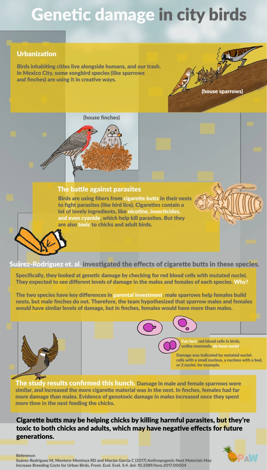 Genetic damage to birds, journal of wild culture ©2021