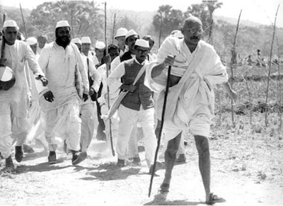 gandhi, salt march, journal of wild culture ©2021