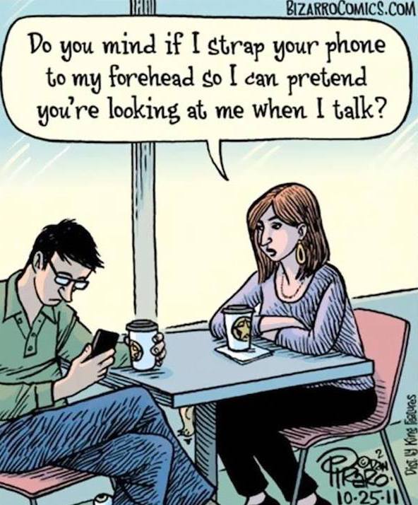 smartphone-addiction, dan piraro, journal of wild culture ©2021