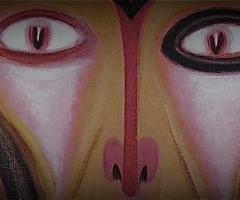 Snake dancer, Roxanna Bikadoroff, the scream, the woman's scream