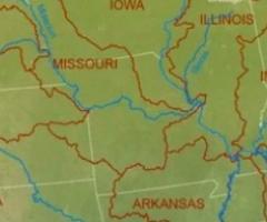 Watershed map of the US