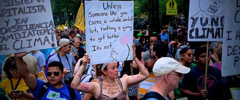 People's Climate March posters, Wild Culture, ©2014, photo by Whitney Smith